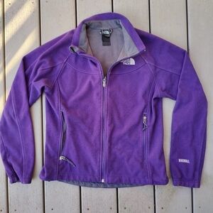 The North Face TNF Windwall Fleece Zip Up Jacket Dark Purple Coat Women's Medium